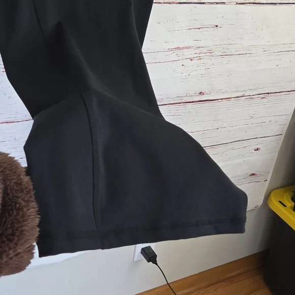 NWT BSP Black Flare Leggings Women’s Size Large Media Pocket Yoga Athletic Pants - Picture 9 of 15